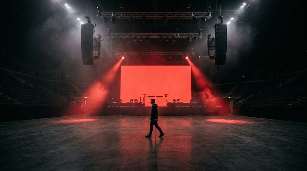 Arena with LED wall